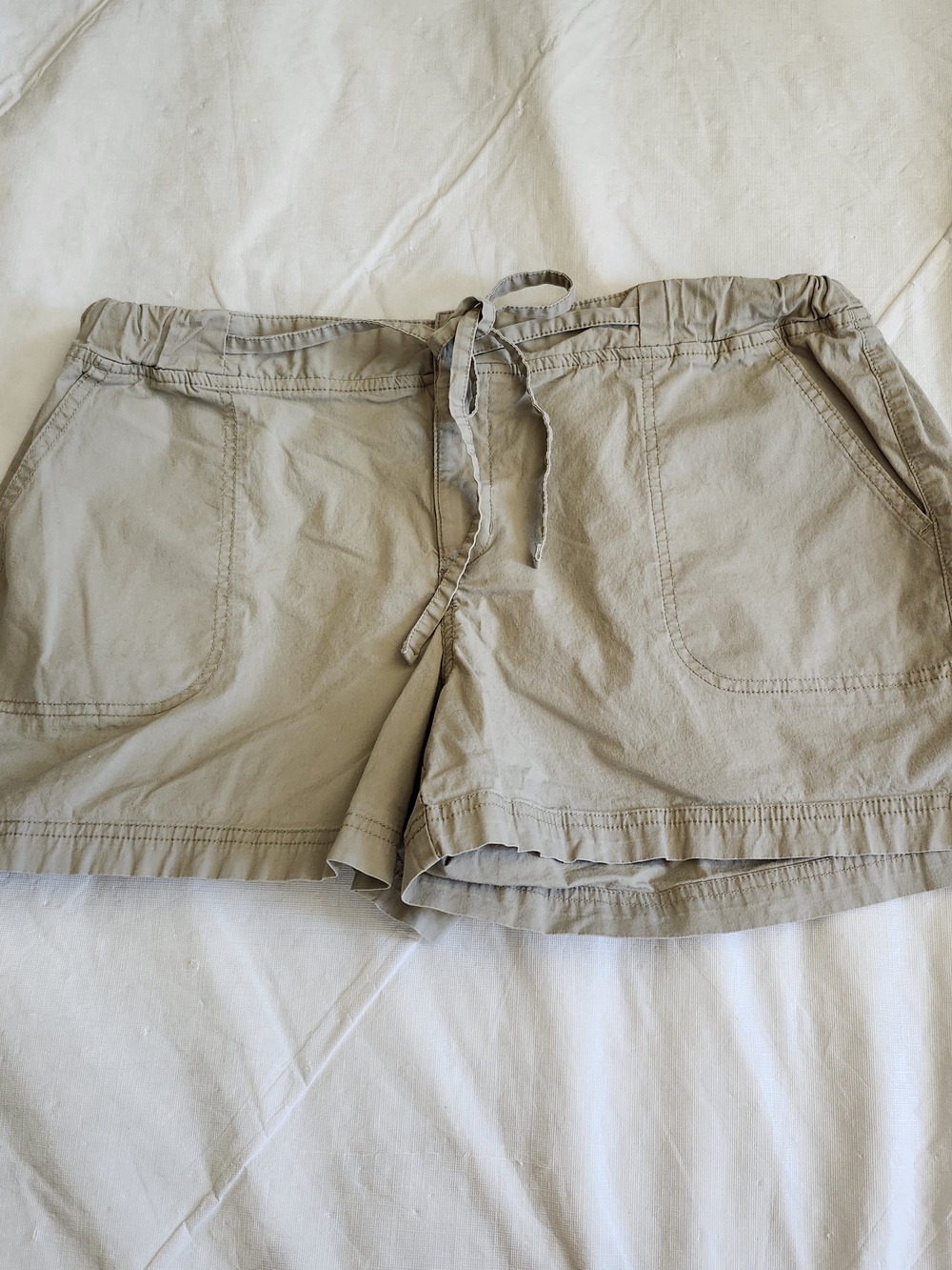 Merona Beige Drawstring Utility Shorts - Picture 3 of 8